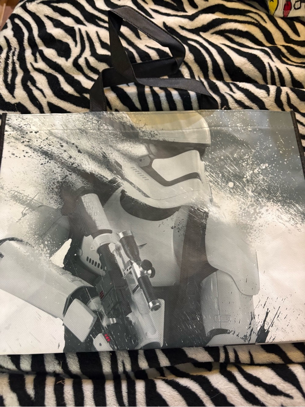 Star Wars Black & White Stormtrooper Graphic Tote Bag